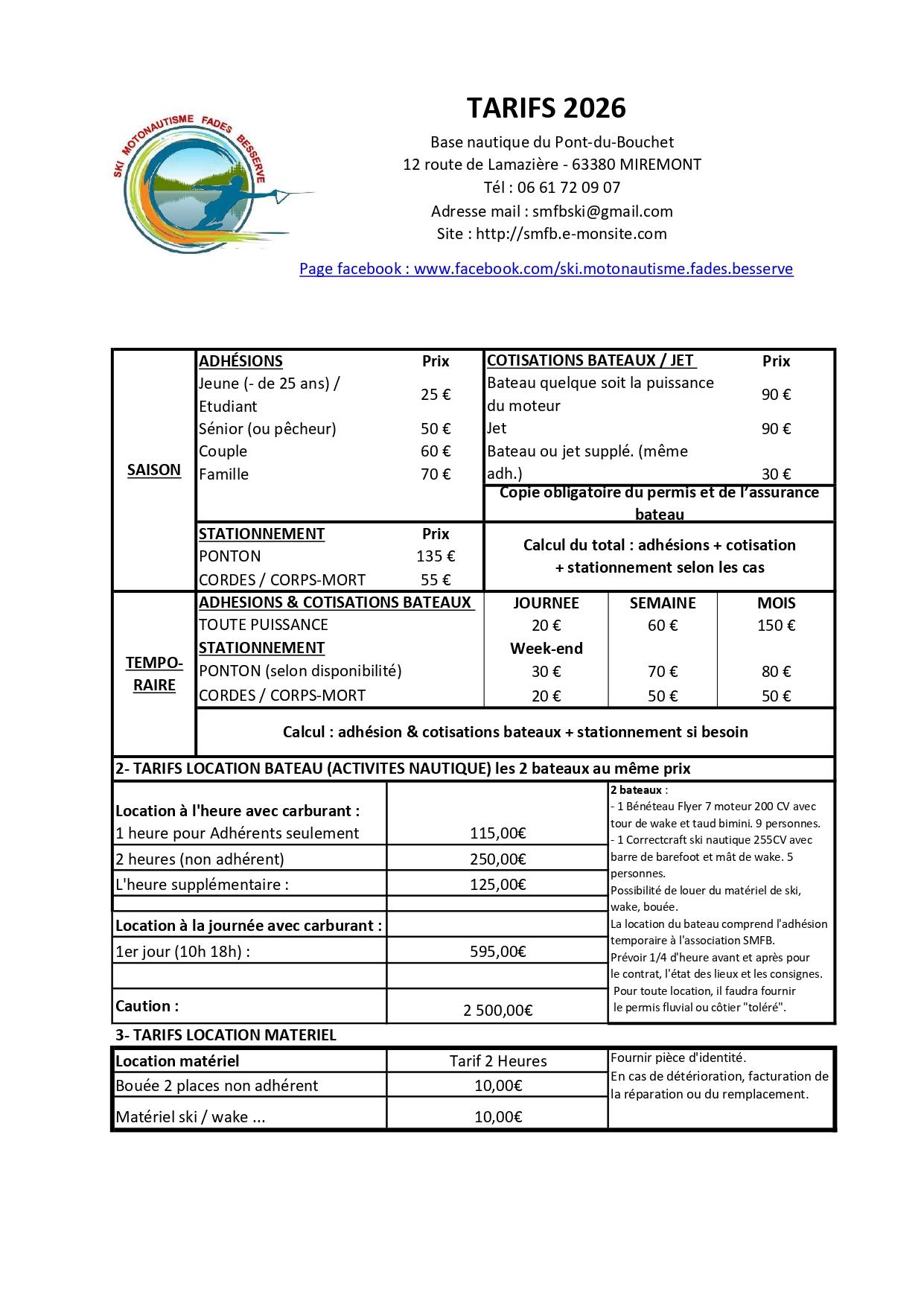 Tarifs 2026 page 0001